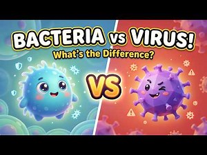 Difference Between Bacteria and Virus | Explained for Kids