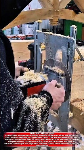 Precision Mortise Cutting with a Router | Traditional Timber Joinery Technique.