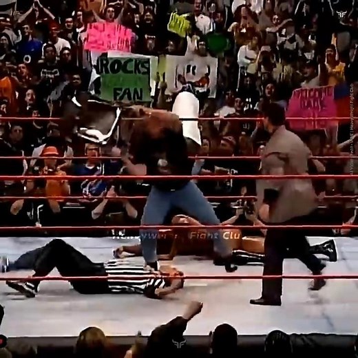Stone Cold Steve Austin Saves The Rock From Triple H & Mr. McMahon | WWE RAW 1999 #wwe #shorts