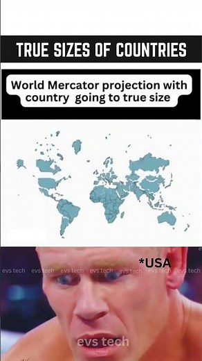 The World Map is Wrong – See the True Country Sizes! 🗺️