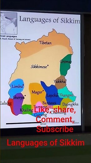 Languages of Sikkim/Population of Sikkim/ Sikkim Languages/Sikkim Population/ sikkim Languages map