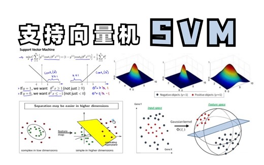 我居然只花半天就学懂了【支持向量机SVM】，原理推导 实验分析，偷偷学卷死同学！！！机器学习算法/非线性SVM/人工智能课程