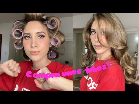 Voluminous hair with Velcro tubes [ tutorial ]