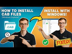 How to Install CAB Files (Windows Explorer)