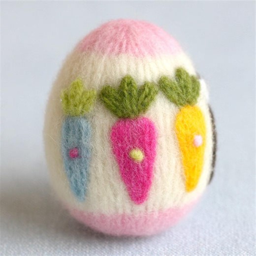 Handmade Felt Easter Eggs Carrot , Needle Felted Egg Ornaments, Pastel Spring Decor, Handmade Felted Easter Day Decor, Cat Toys,needle Felt - Etsy