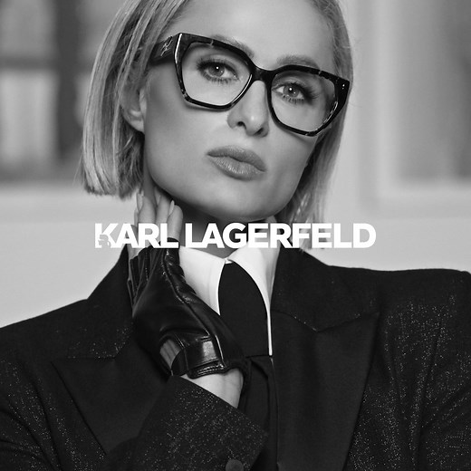 Fatti notare. Scopri la nuova collezione eyewear, presentata da Paris Hilton. | KARL LAGERFELD