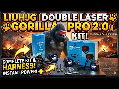 Top HJG Gorilla V2 Fog Light 120W | Best HJG Fog Light for Bike & Car | HJG Gorilla V2 Triple Lens