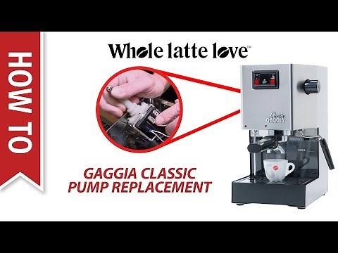 How To Replace the Pump on a Gaggia Classic Espresso Machine