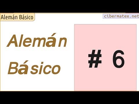 Aprende alemán. Curso Básico. Lección 6
