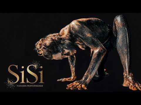 SiSi Fashion Performance 2026 | Glitter Fashion Dance Duo | SiSi Runway Performance #bodyart #dance