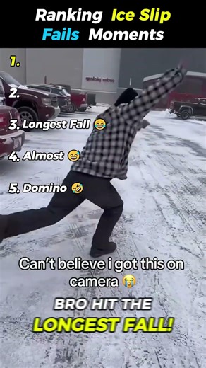 Ranking Ice Slip Fails Moments! 😂
