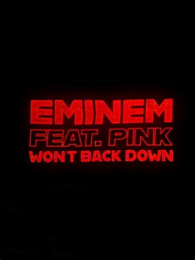 Won't Back Down - Eminem ft. P!nk- Recovery (2010) #fyp #pink #eminem #marshallmathers