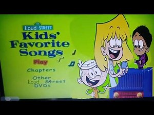 The Loud Street: Kids' Favorite Songs DVD Menu Walkthrough