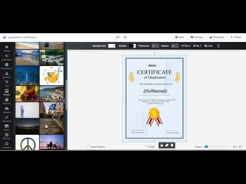 How to design a certificate? (text, images and etc)