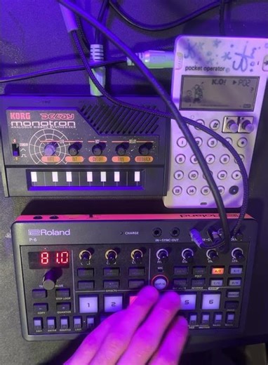 Pocket Operator KO 33 + Korg monotron + Roland p-6 = 🤯🛸💥