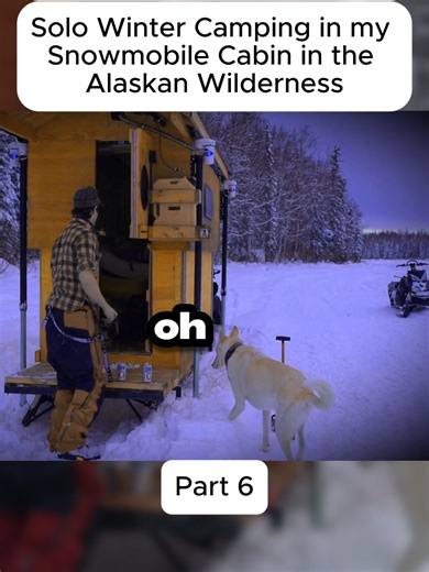 Solo Winter Camping in Alaskan Wilderness Cabin