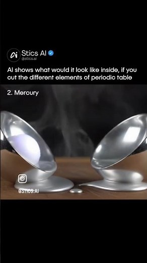 Cutting periodic table elements into half #ai #experiment #cuttingmetal #science #shorts