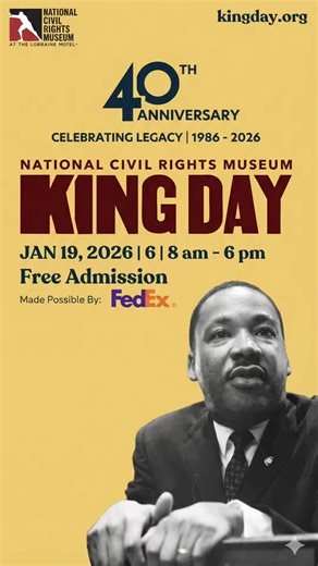 Whew..every year I eagerly look forward to this event..I love seeing people experience the National Civil Rights Museum especially the children. This year it was cold, but not so cold that you could not enjoy yourself. This is my snippet of the day. #kingday2026 #dayofservice #MLKDay #nationalcivilrightsmuseum #NCRM