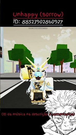 PARTE 30| ID de músicas no roblox| Unhappy (s0rrow)