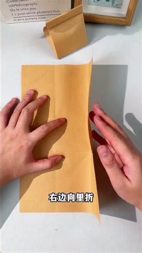 【Daoche】Origami 教你用A4纸，折个好看又实用的礼物袋！#手工diy #折纸 #收纳盒