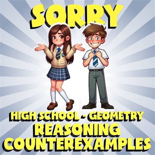 Reasoning Counterexamples SORRY Math Game - No Prep Geometry Review Activity