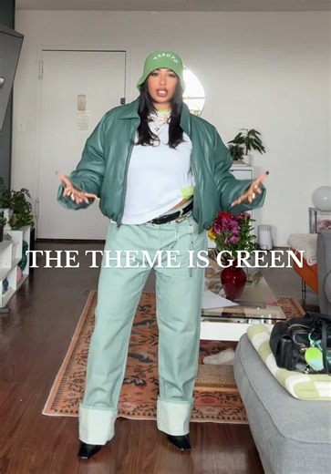Stylish Green Outfit Inspiration