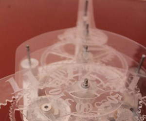 Acrylic Skeleton Clock