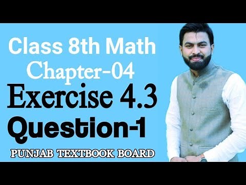 Class 8th Math Unit 4 Exercise 4.3 Question 1-8th Class Math Exercise 4.3 Q1-Financial Arithmetic