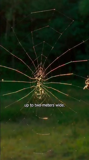 How a spider makes a huge web across a river 25 meters wide
