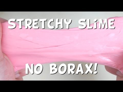 How To Make Stretchy Slime WITHOUT Borax OR Liquid Starch! EASY DIY Slime Recipe for Beginners!