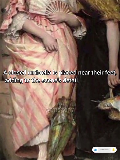 "Elegant Whisper – A Beautiful Vintage Painting Story Explained 🎨✨" ll#shortsvideo