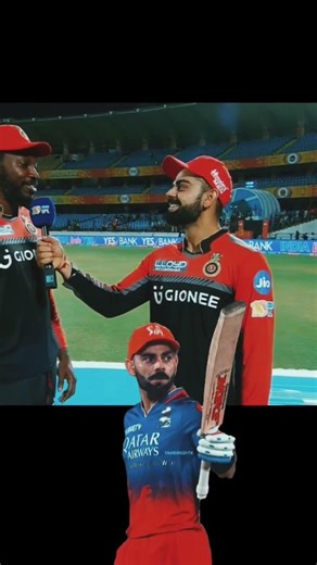 chris gayle interview by Virat Kohli #cricketshorts #viratkohlistatus #shorts