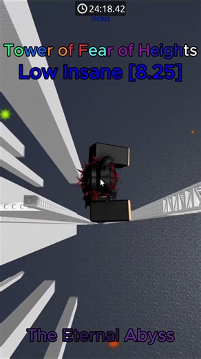 Tower of Fear of Heights - 8.25 TEA #roblox#obby #completion #shorts #SoulCrushing #TheEternalAbyss