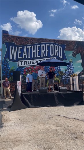 Last week, we celebrated the grand opening of the Northwest Quadrant Improvements and York Avenue Reconstruction. Our revitalized York Avenue now features beautifully landscaped public spaces, increased and enhanced parking, lighting, improved pedestrian pathways, and the prettiest mural in Texas – all of which make it a wonderful place to live, work, and visit. #TrueTexas #WeatherfordTx | City of Weatherford