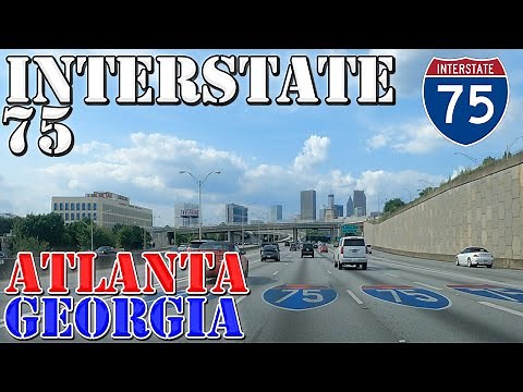 I-75 North - Atlanta - Georgia - 4K Highway Drive