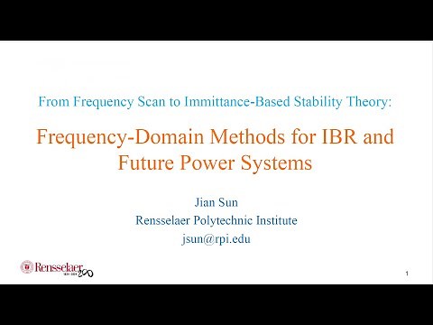 Tutorial: From Frequency Scan to Immittance Based Stability Theory...