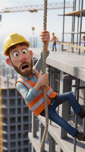 LUMI Saves the Worker! 🦾🚧 | Hero Robot in Action #lumi #emotional