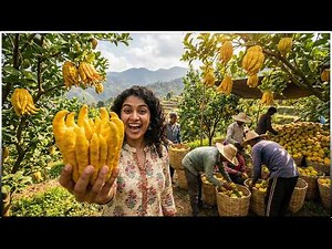 Organic Buddha’s Hand Farming Step by Step | High Profit Exotic Citrus Crop