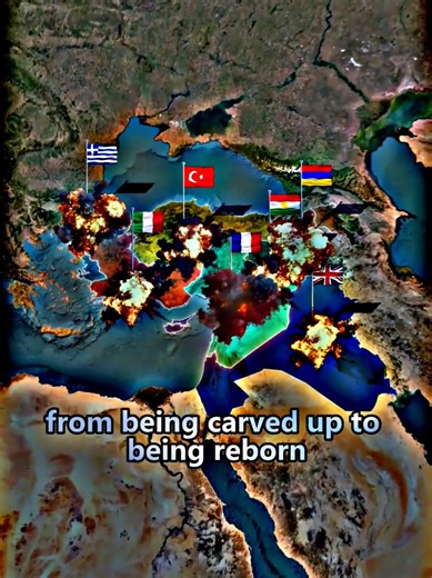 The founding history of Turkey | 1919 🇹🇷#map #Geography #History #turkey #france