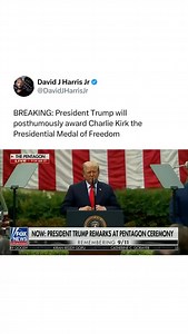 182K views · 8.9K reactions | “Charlie was a giant of his generation, a champion of liberty, and an inspiration to millions and millions of people. Our prayers are with his wonderful wife, Eric, and his beautiful children.” -President Trump | David J Harris Jr. | Facebook