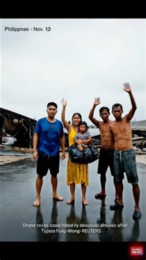 Typhoon Fung-Wong —Philippines Drone Reveals Collapsed