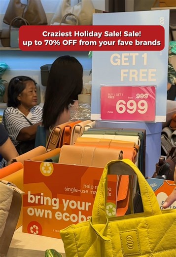 The craziest Holiday Sale! Sale! is happening here at Market! Market! 📣🔥 Get up to 70% OFF from your favorite brands, only from Nov 29-30 and Dec 6-7! Ready your carts every weekend, it’s shopping time! 🛍️ #iLoveMarketMarket #FunInTheFinds #ChristmasAtMarketMarket