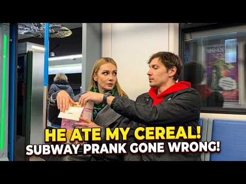 Cereal Box Prank Gone Wrong on Subway