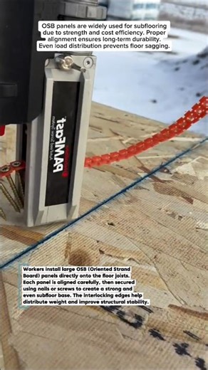 Fast Floor Installation with OSB Panels!