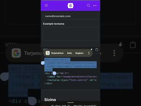 Membuat web html formulir sederhana dengan bootstrap