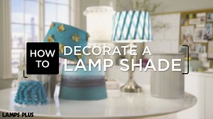 7.9K views · 102 reactions | Ever wanted to decorate your own lamp shade?? It's easy! All it takes is a glue gun and a little fabric, trim, and paint. | Lamps Plus | Facebook
