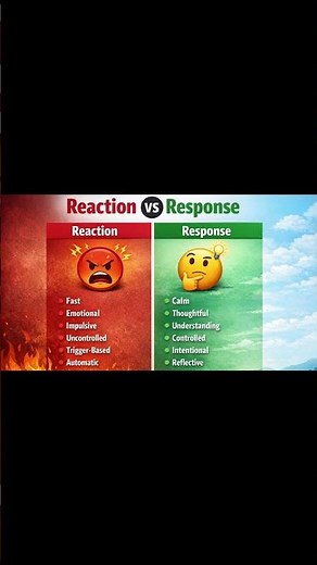 Response vs Reaction