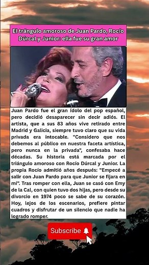 Juan Pardo y su vida secreta tras dejar a Rocío Dúrcal 🤫💔