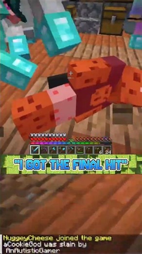 We Killed ‪@aCookieGod‬ #shorts #minecraftshorts