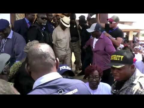 Liberians vote in tight election run-off